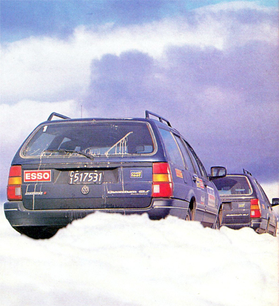 Operativo Nieve 1992 con Volkswagen Quantum Sportwagon