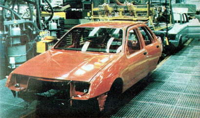 La fabricaci&oacute;n del Ford Sierra