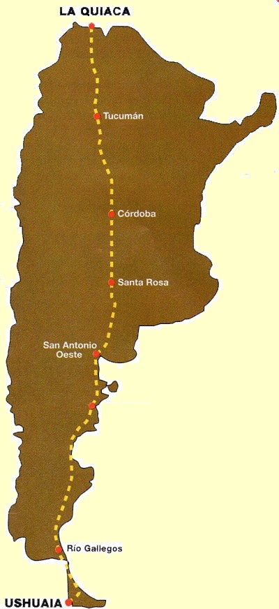 Récord inédito. Ushuaia - La Quiaca "Non Stop" con Fiat Palio