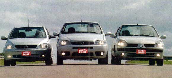 Chevrolet Corsa CD Di vs Fiat Siena ELX TD vs Renault Clio Privilege CDi