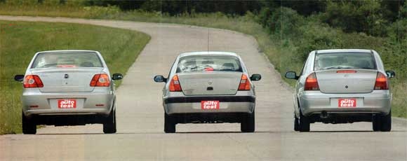 Chevrolet Corsa CD Di vs Fiat Siena ELX TD vs Renault Clio Privilege CDi
