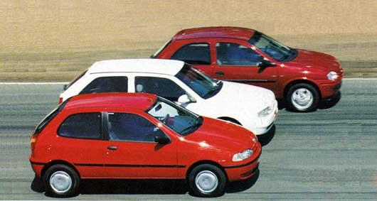 Chevrolet Corsa vs Fiat Palio vs Volkswagen Gol