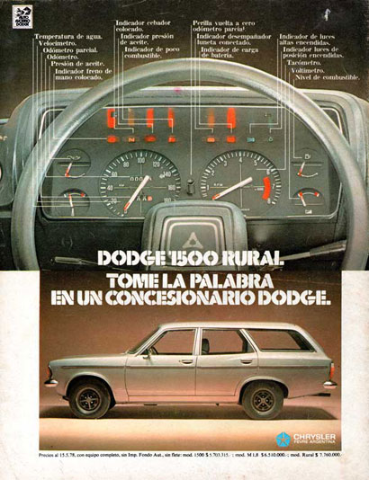 Dodge 1500 M 1.8 Rural