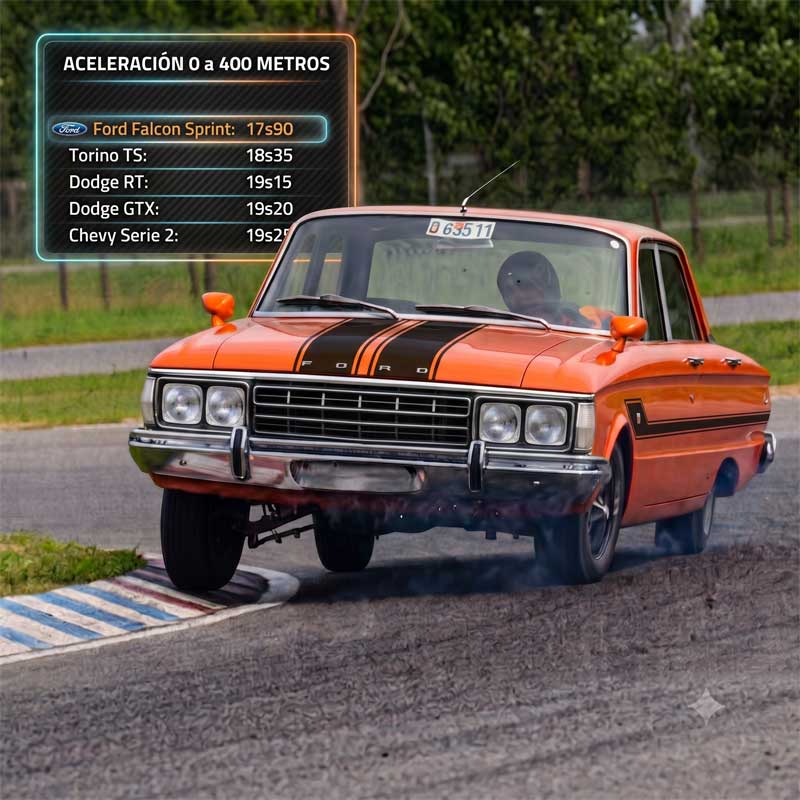 Comparativa Torino vs Dodge vs Chevy vs Falcon