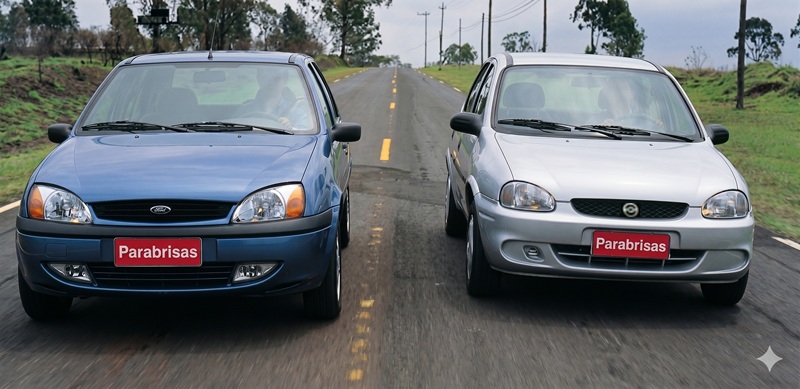 Ford Fiesta 1.6 5p vs. Chevrolet Corsa 1.5 5p