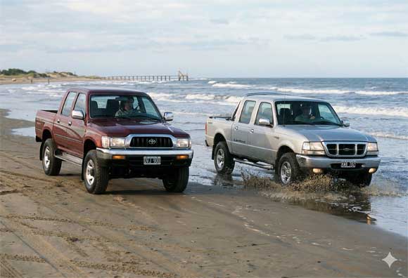Ford Ranger 2.8 Limited 4x4 vs Toyota Hilux 3.0 SRV 4x4