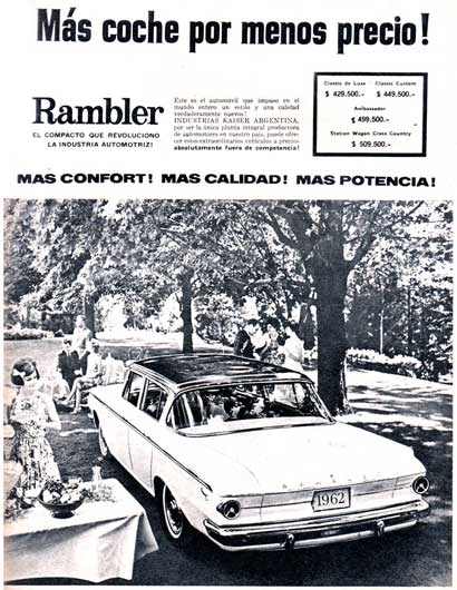 IKA Rambler Classic Custom 1962