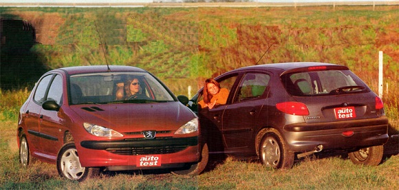 Peugeot 206 XR 1.4 y Peugeot 206 XR 1.6 16v
