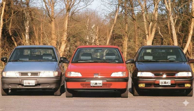 Peugeot 306 vs Renault 19 vs Volkswagen Pointer