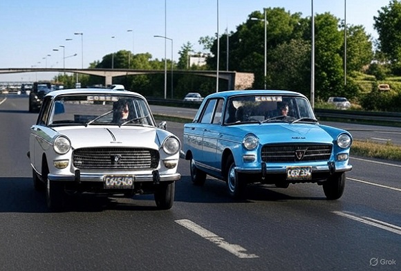 Peugeot 404 Di&eacute;sel vs Naftero